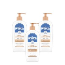 믹사 시어 울트라 소프트 바디 밀크 250ml Mixa Shea Ultra Soft Body Milk, 3팩