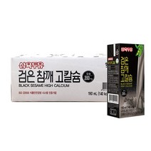 삼육두유 검은참깨 고칼슘 두유 190ml x 24개입, 1박스