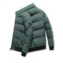 코튼 패딩 자켓 코트 단색 스탠드 칼라 남성 코트 겨울 지퍼 재킷 세련된 Coldproof 남자 오버코트
