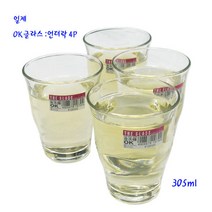 일제글라스 OK언더락세트 4p, 4개입