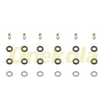 연료 인젝터 서비스 수리 키트 필터 Orings 씰 Grommets for Hyundai 05-13 Accent Elantra KIA 1.6L 35310, 02 6 set