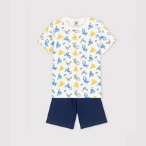 PETIT BATEAU [빠른배송] 남아 몽키 숏슬리브 파자마 세트