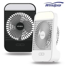 캠핑용 무선 LED무드등 포터블 선풍기 WF-H210 화이트