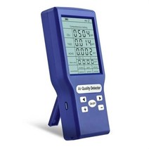 공기질측정기 실내 tvoc 공기 품질 모니터 포름알데히드 정확한 테스트 PM2.5 PM10 CO2 AQI 감지기 홈 오, 01 Blue