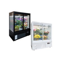 꽃쇼케이스 유리진열대 꽃집쇼케이스 UKGS-900FDF, UKGS-900FD-1F 화이트, 주백색-내츄럴화이트