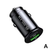 주행충전기 전기차 양방향 자동차 밧데리 파워뱅크 차량용 USB C 숨겨진 미니 메탈 초고속 충전 12V 오목한 소켓, 4.C
