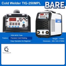 IPG 휴대용레이저용접기 소형 스팟 Andeli tig-250mpl mos 튜브 다기능 tig 기 핫콜드tig 펄스 냉간 기, tig-250ml 베어