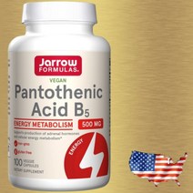 자로우 판토텐산 판토테닉 에시드 B5 500mg 100캡슐