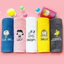 송월타올수건이야기 송월타올 스누피 피너츠 40수 180g 3매 선물세트, 블루(찰리브라운
