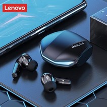 블루투스이어폰 Lenovo-GM2 프로 이어폰 블루투스 5.3 무선 게이밍 이어버드 저지연 HD 통화 듀얼 모드 헤드폰 마이크 탑재 GM2Pro, [01] GM2 PRO Black