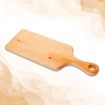 GOOD-Soil 나무나라 플레이팅 핸들 자연 통원목 도마 소 S size, 자연친화적 건강 도마