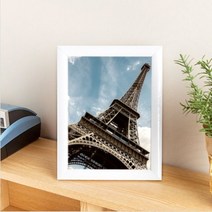 거실 가족 포토갤러리 화이트프레임 사진 액자 5x7