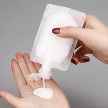 여행용 튜브용기 화장품공병 샴푸 로션 크림 리필 휴대용 소분용기, 반투명, 1개
