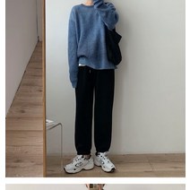 여성큰옷통팬츠 그레이 트레이닝바지 빅사이즈 봄가을 와이드 루즈핏 츄리닝바지 뚱뚱함 이쁜이 MM 2219497594