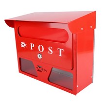 루프 우편함 벽걸이 주택 고급 올스텐 우체통, 선택2.루프우편함RW(빨/흰)