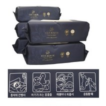[메이비존-mz]해봄비 프리미엄 도톰한 엠보싱 원단 캡형 요양원 특대형 물티슈 60매 X 10개
