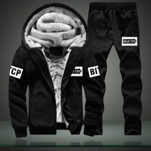 주니어스키복 스키복 패션 브랜드 tracksuit 남자 세트 줄 지어 두꺼운 운동복 바지 정장 남성 겨울 따뜻한 후드 겉옷