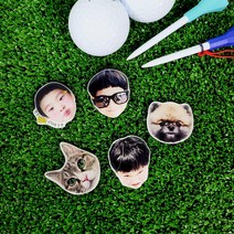 볼마커제작 홀인원선물 골프 이니셜 사진 얼굴 예쁜 볼마커, 뱃지, 소