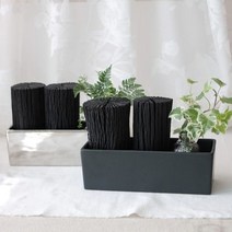 [천연가습기] 참숯과 수경식물 제습효과 가습효과 백탄 참숯, 실버, 20cm, 스파트필름