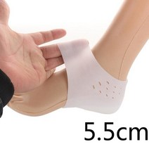에어플로우 인솔 숨쉬는깔창 1 쌍 2345cm 보이지 않는 높이 증가 패드 부드러운 실리콘 양말 라이너 높이 리프트 발 뒤꿈치 통증 완화 여성 남성 피트 케어
