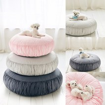 미우 고양이 강아지 무중력 우주방석쿠션 펫 푹신쇼파, 압축 중형, (7227)핑크