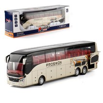 132 시뮬레이션 합금 버스 비즈니스 공항 버스 관광 관광 장거리 럭셔리 버스 모형 자동차 모델 5 문, 2.B