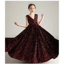 [클로이클로젯] 킹즈네이션 스팽글 레드 크리스마스 성탄절 연주회 여아드레스 338