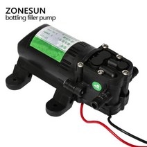 액상충진기 ZONESUN 다이어프램 워터 펌프 충전 기계 소형 고압 자체 프라이밍 3.5L/min은 GFK160 필러로, 한개옵션0