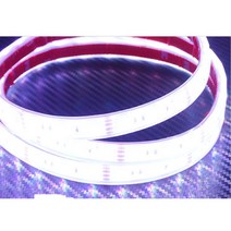 5M롤 고휘도 백색 24볼트 튜브형 화이트 LED바 식당 술집 진열장 주방, 1개, 검정띠/화이트LED
