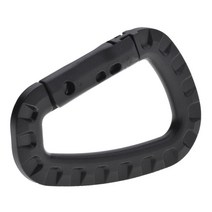 Molle 웨빙 부착 벨트 클립 야외 배낭 스트랩 걸쇠 퀵드로우 카라비너 캠프 물병 걸이, 15 black