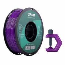 ESUN 3D 1.75mm 솔리드 블루 PETG 3D 프린터 필라멘트 1KG 스풀 (1kg/2.2파운드) 치수 정확도 +/- 0.03mm 1.75mm 솔리드 불투명 블루, Solid Purple