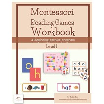 Montessori Reading Games Workbook Level 1: A Beginning Phonics Program [Paperback]
