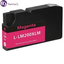Lexmark 200XL LM200 LM-200 LM 200 잉크 카트리지 슈트 OfficeEdge Pro4000c Pro4000 Pro5500 Pro5500t 용, [02] 1PCS Yellow
