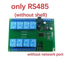 DC 12V 2 IN 1 8Ch 이더넷/RS485 릴레이 모듈 Modbus 슬레이브 RTU tcp/ip UART 네트워크 컨트롤러 PLC 출, 02 only RS485