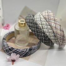 고래백화점 트위드후로킹/고급핸드메이드 올림머리 헤어밴드/고급 원단 머리띠/ 리본밴드/헤어악세사리모음