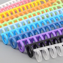 셀프제본 제본링 칼라 A4 책자 스프링 플라스틱 서류 프린트 복사, 색상, 노랑