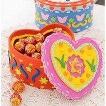 ms 민화샵 EVA수납함만들기 소품보관 하트수납함 원형수납함, 하트