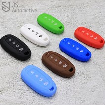 JS automotive 현대 신형 스마트키 젤리 실리콘 키케이스 키커버 키링 키지갑 키홀더, 화이트