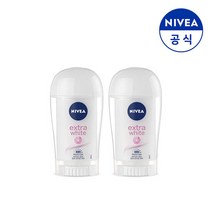 니베아 데오드란트 스틱 엑스트라 화이트 40ml X 2개, 단품