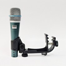 Beta57a 스네어 톰 드럼 마이크 기타 앰프 타악기 핸드 헬드 다이나믹 마이크 클립 고정 홀더 마운트 스탠드, 없음