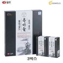 진웰스 일화 흑마늘 블랙골드/6년근 홍삼농축액+흑마늘농축액 사포닌 70mg/g 선물, 3박스, 70mlx30포