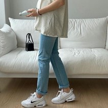 옷자락 [옷자락] 여자 여름 청바지 임산부 데님