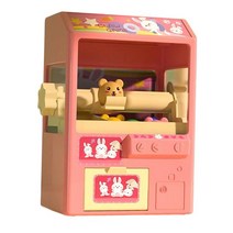 인형뽑기기계 캡슐 손 크랭크 잡아 장난감 흥미 진진한 놀이 손 눈 조정 활동 전자 클로 위한 호의, 분홍색