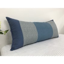 이불아저씨 대형 침대 헤드쿠션 등받이쿠션(+솜포함), 네모_블루