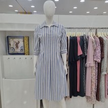 조이너스 셔츠 A라인 면 린넨 롱 칠부 여름원피스jacu4wop240