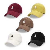 팸드님 골덴 A 볼캡 코듀로이 캐주얼 자수 야구모자 5Colors