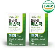 위건강엔 매스틱 600mg 180정 역류성 위장 식약처인증 매스틱검 메스틱, 90정 x 2병(6개월)