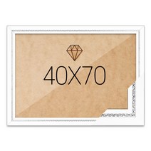 보석십자수 패브릭형 액자 40x70 고급형 그레이스 화이트, 단품