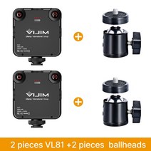 LED신발 불빛 USB 야간댄스 파티 유튜브 VIJIM VL81 LED 비디오 라이트 카메라 3200-5600K 850LM 6.5W 콜드