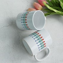 아트박스/꾸밈 tk443-디자인머그컵2p-북유럽물고기패턴, 본품